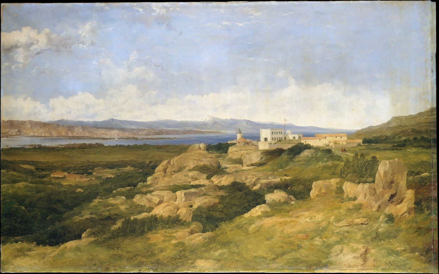 His house on Caprera, painted by F. R. Lee, 1865