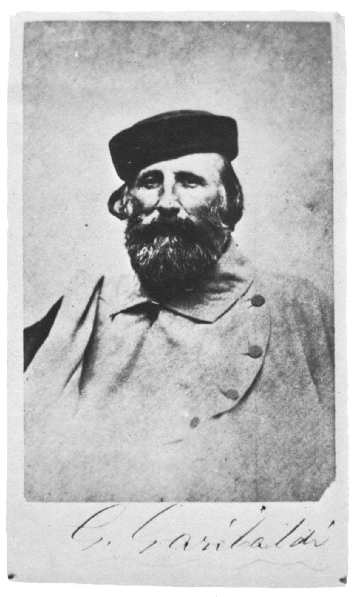 Garibaldi photographed by Nadar, Paris, 1870